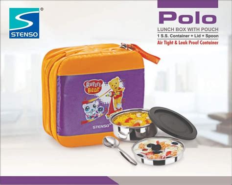 lunch box stainless steel polo 2 horizon|STENSO Polo 2, 2 Stainless Steel Containers + Lid .